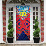 Personalized DR Congo Football Leopard Victory Door Cover Congolese Soccer Comic Style