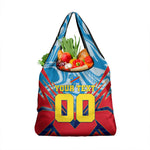 Personalized DR Congo Football Leopard Victory Grocery Bag Congolese Soccer Comic Style
