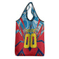 Personalized DR Congo Football Leopard Victory Grocery Bag Congolese Soccer Comic Style