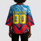 Personalized DR Congo Football Leopard Victory Kimono Sleeve Blouse Congolese Soccer Comic Style