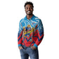 Personalized DR Congo Football Leopard Victory Long Sleeve Polo Shirt Congolese Soccer Comic Style