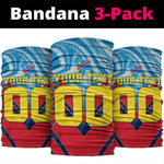 Personalized DR Congo Football Leopard Victory Neck Gaiter Congolese Soccer Comic Style