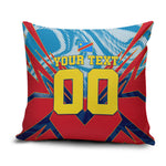 Personalized DR Congo Football Leopard Victory Pillow Cover Congolese Soccer Comic Style