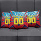 Personalized DR Congo Football Leopard Victory Pillow Cover Congolese Soccer Comic Style