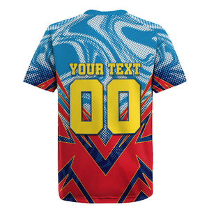 Personalized DR Congo Football Leopard Victory Rugby Jersey Congolese Soccer Comic Style