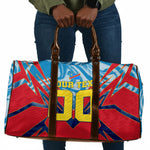 Personalized DR Congo Football Leopard Victory Travel Bag Congolese Soccer Comic Style