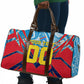 Personalized DR Congo Football Leopard Victory Travel Bag Congolese Soccer Comic Style