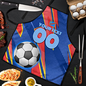 Personalized DR Congo Football Leopard GOAL Apron Congolese Football Champion - Dynamic Halftone Soccer Style