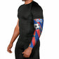 Personalized DR Congo Football Leopard GOAL Arm Sleeves Congolese Football Champion - Dynamic Halftone Soccer Style