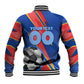 Personalized DR Congo Football Leopard GOAL Baseball Jacket Congolese Football Champion - Dynamic Halftone Soccer Style
