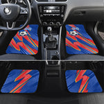 Personalized DR Congo Football Leopard GOAL Car Mats Congolese Football Champion - Dynamic Halftone Soccer Style
