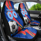 Personalized DR Congo Football Leopard GOAL Car Seat Cover Congolese Football Champion - Dynamic Halftone Soccer Style