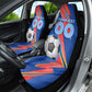 Personalized DR Congo Football Leopard GOAL Car Seat Cover Congolese Football Champion - Dynamic Halftone Soccer Style
