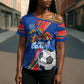 Personalized DR Congo Football Leopard GOAL Cross Shoulder Shirt Congolese Football Champion - Dynamic Halftone Soccer Style