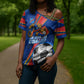 Personalized DR Congo Football Leopard GOAL Cross Shoulder Shirt Congolese Football Champion - Dynamic Halftone Soccer Style