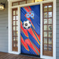 Personalized DR Congo Football Leopard GOAL Door Cover Congolese Football Champion - Dynamic Halftone Soccer Style