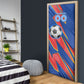Personalized DR Congo Football Leopard GOAL Door Cover Congolese Football Champion - Dynamic Halftone Soccer Style