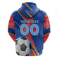 Personalized DR Congo Football Leopard GOAL Hoodie Congolese Football Champion - Dynamic Halftone Soccer Style