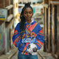 Personalized DR Congo Football Leopard GOAL Hoodie Congolese Football Champion - Dynamic Halftone Soccer Style