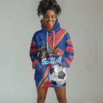 Personalized DR Congo Football Leopard GOAL Hoodie Dress Congolese Football Champion - Dynamic Halftone Soccer Style