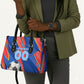 Personalized DR Congo Football Leopard GOAL Leather Bag Congolese Football Champion - Dynamic Halftone Soccer Style