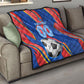 Personalized DR Congo Football Leopard GOAL Quilt Congolese Football Champion - Dynamic Halftone Soccer Style
