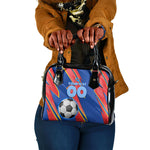 Personalized DR Congo Football Leopard GOAL Shoulder Handbag Congolese Football Champion - Dynamic Halftone Soccer Style