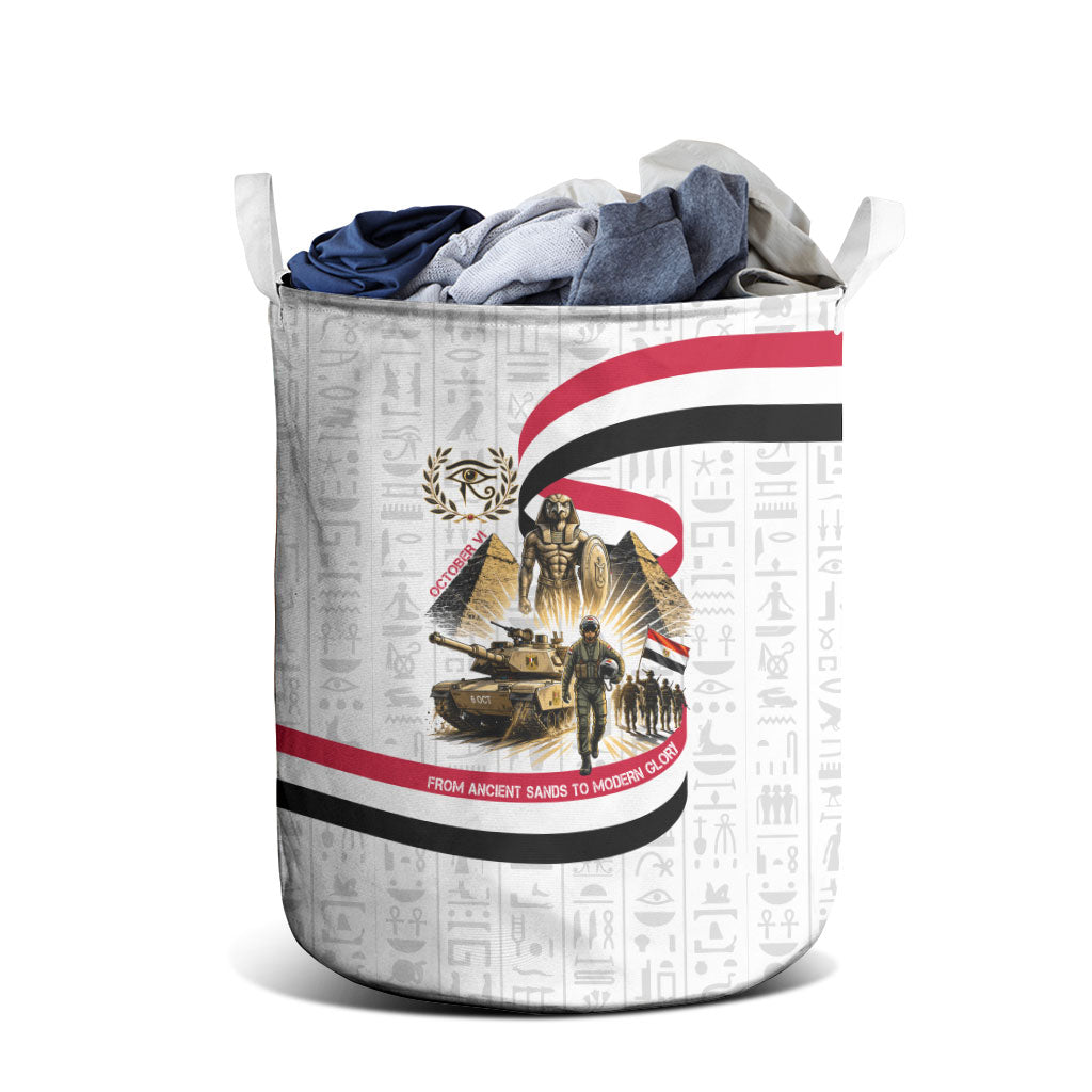 Egyptian Armed Forces Laundry Basket Military Pharaoh Pyramids Egyptian Hieroglyphs