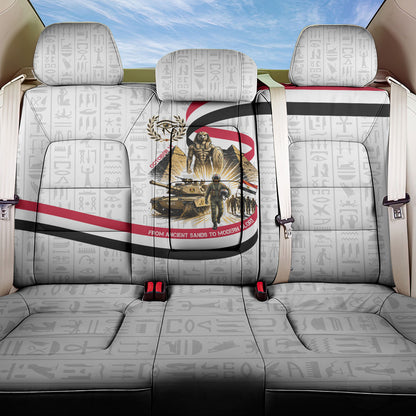 Egyptian Armed Forces Back Car Seat Cover Military Pharaoh Pyramids Egyptian Hieroglyphs