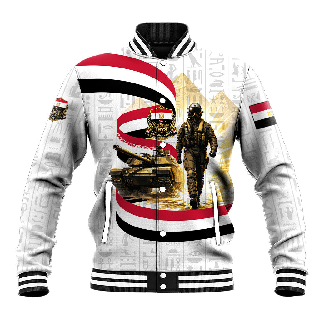 Egyptian Armed Forces Baseball Jacket Military Pharaoh Pyramids Egyptian Hieroglyphs