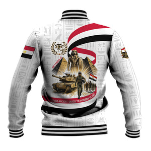 Egyptian Armed Forces Baseball Jacket Military Pharaoh Pyramids Egyptian Hieroglyphs