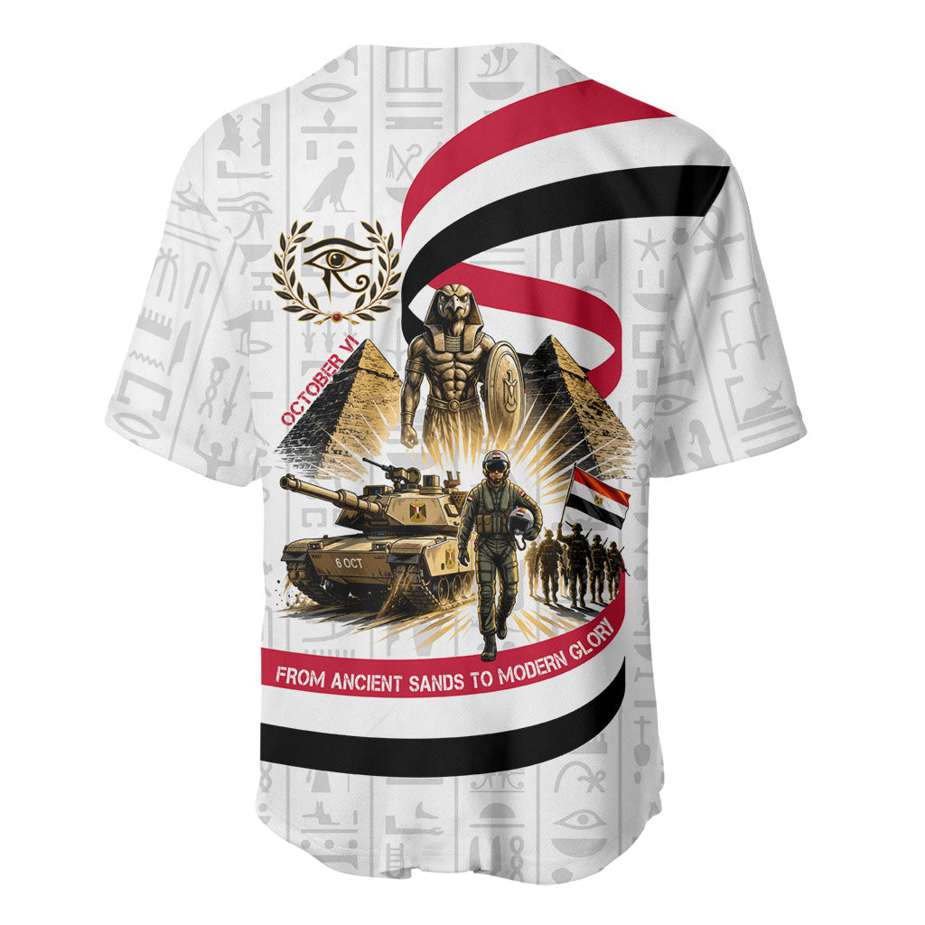 Egyptian Armed Forces Baseball Jersey Military Pharaoh Pyramids Egyptian Hieroglyphs