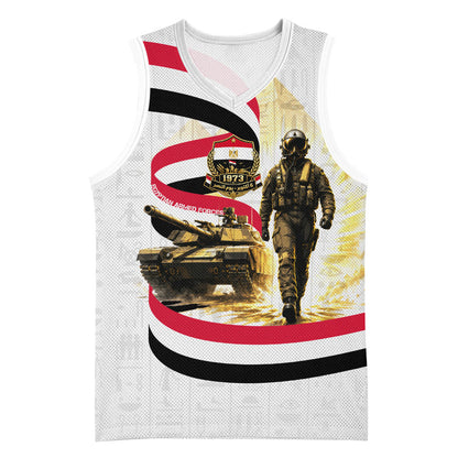 Egyptian Armed Forces Basketball Jersey Military Pharaoh Pyramids Egyptian Hieroglyphs