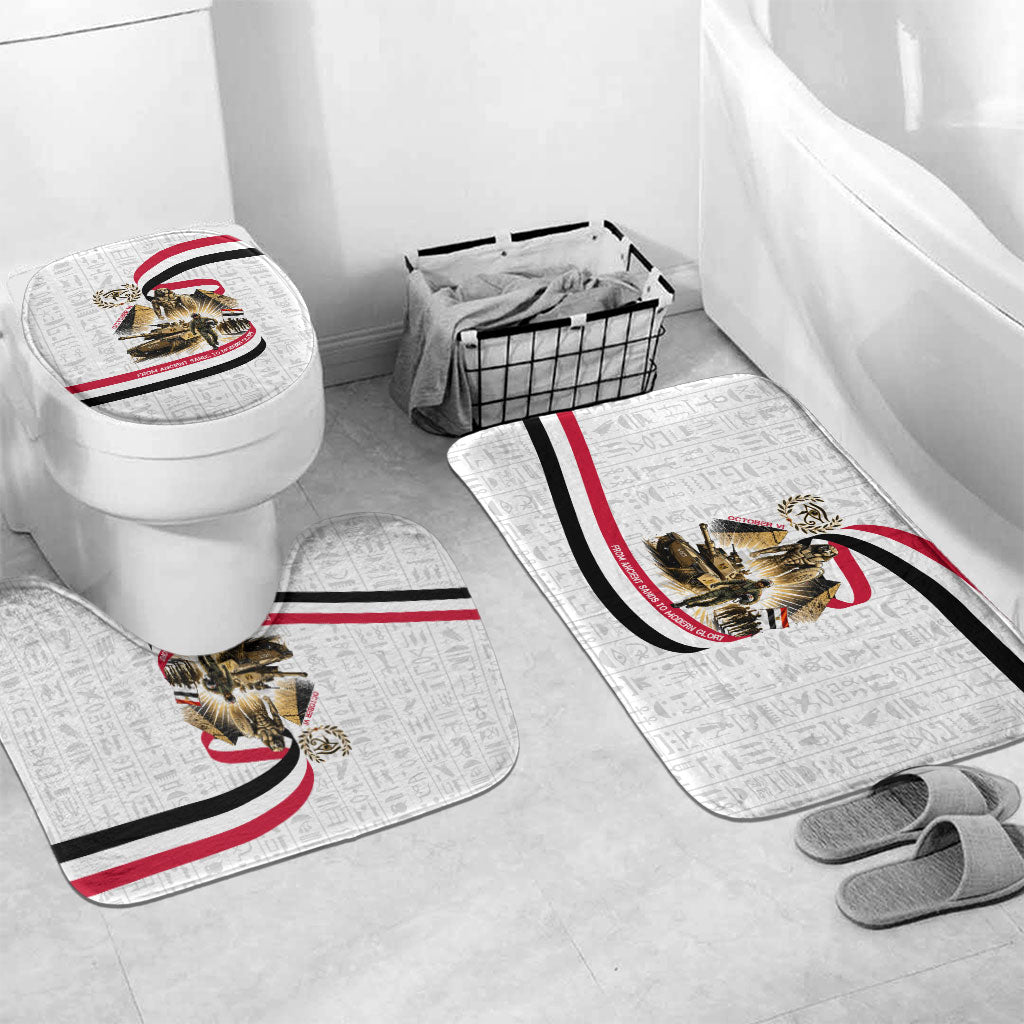 Egyptian Armed Forces Bathroom Set Military Pharaoh Pyramids Egyptian Hieroglyphs