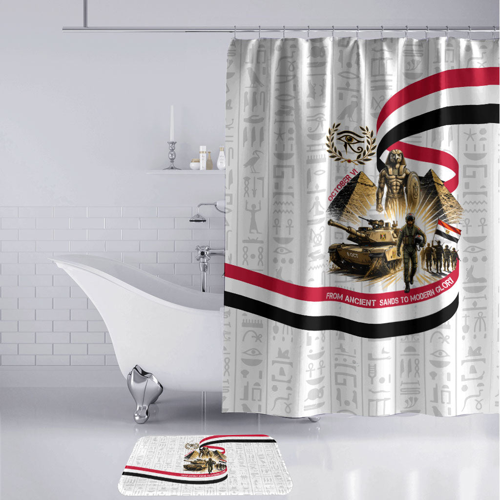 Egyptian Armed Forces Bathroom Set Military Pharaoh Pyramids Egyptian Hieroglyphs