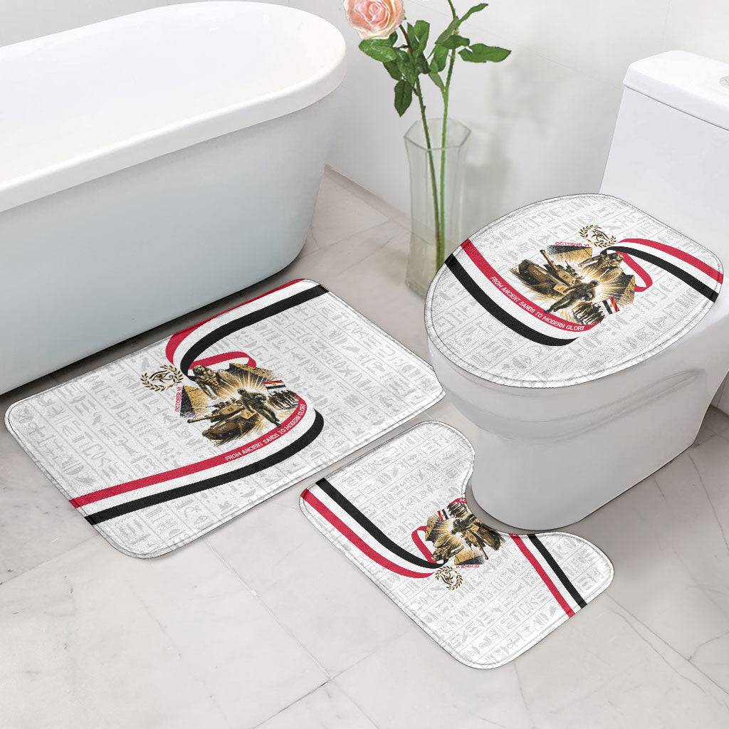 Egyptian Armed Forces Bathroom Set Military Pharaoh Pyramids Egyptian Hieroglyphs