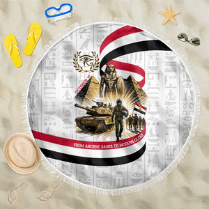 Egyptian Armed Forces Beach Blanket Military Pharaoh Pyramids Egyptian Hieroglyphs