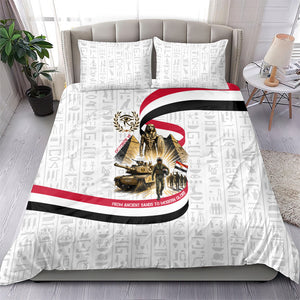Egyptian Armed Forces Bedding Set Military Pharaoh Pyramids Egyptian Hieroglyphs