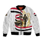 Egyptian Armed Forces Bomber Jacket Military Pharaoh Pyramids Egyptian Hieroglyphs