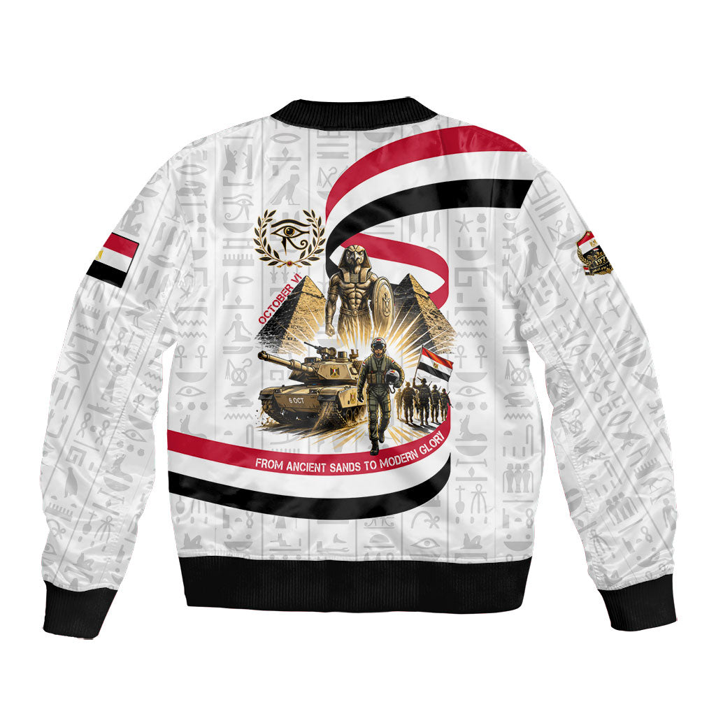Egyptian Armed Forces Bomber Jacket Military Pharaoh Pyramids Egyptian Hieroglyphs