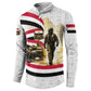 Egyptian Armed Forces Button Sweatshirt Military Pharaoh Pyramids Egyptian Hieroglyphs