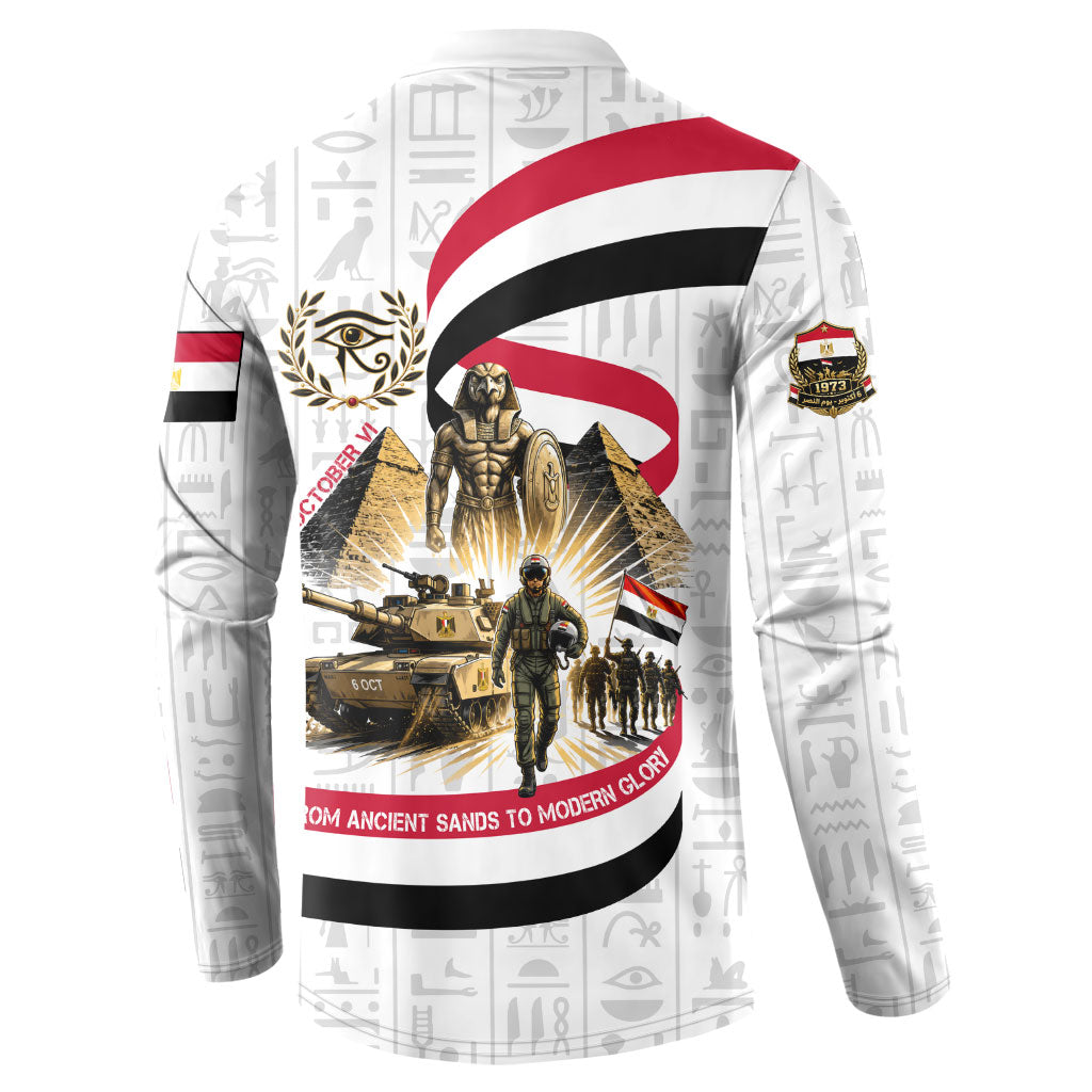 Egyptian Armed Forces Button Sweatshirt Military Pharaoh Pyramids Egyptian Hieroglyphs