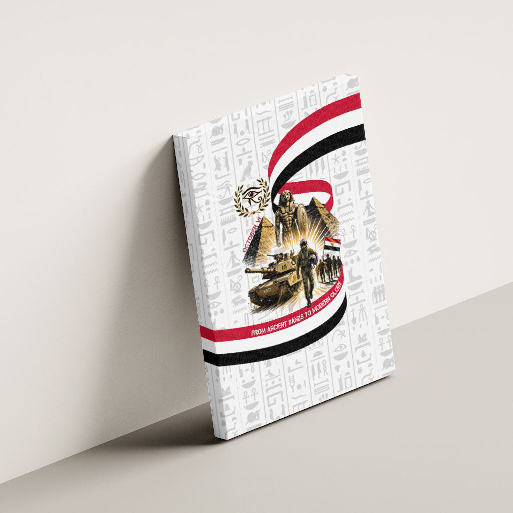 Egyptian Armed Forces Canvas Wall Art Military Pharaoh Pyramids Egyptian Hieroglyphs