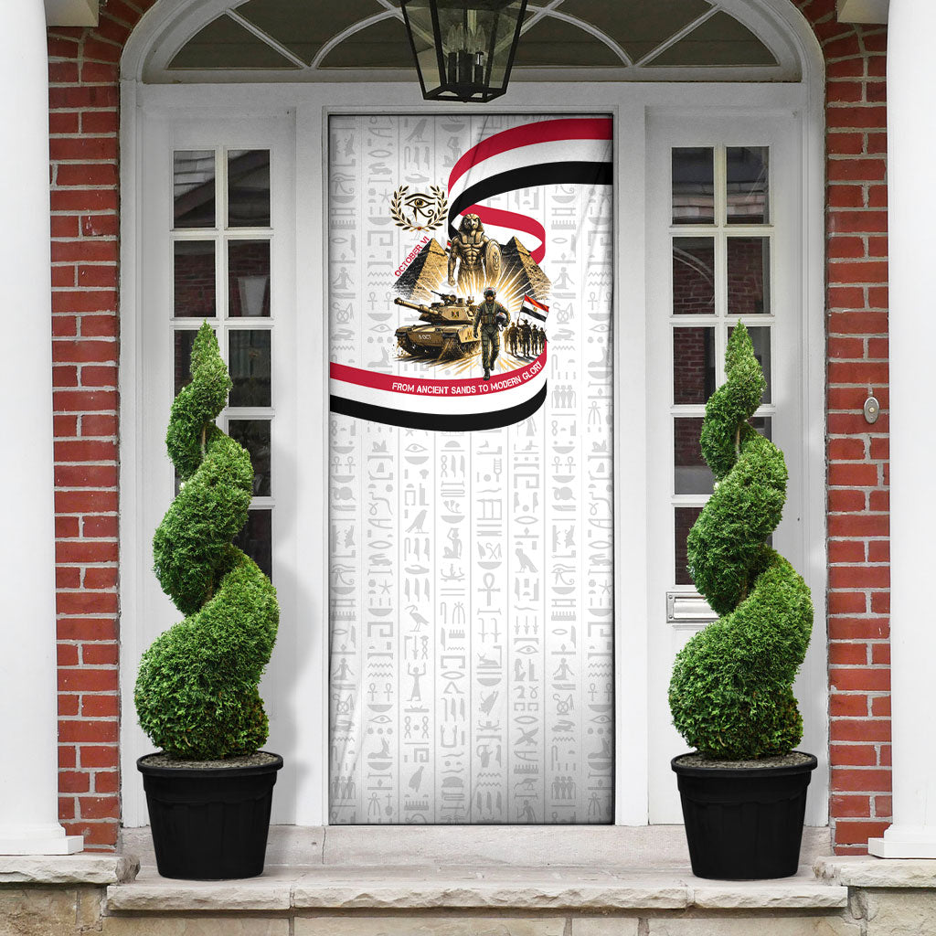 Egyptian Armed Forces Door Cover Military Pharaoh Pyramids Egyptian Hieroglyphs