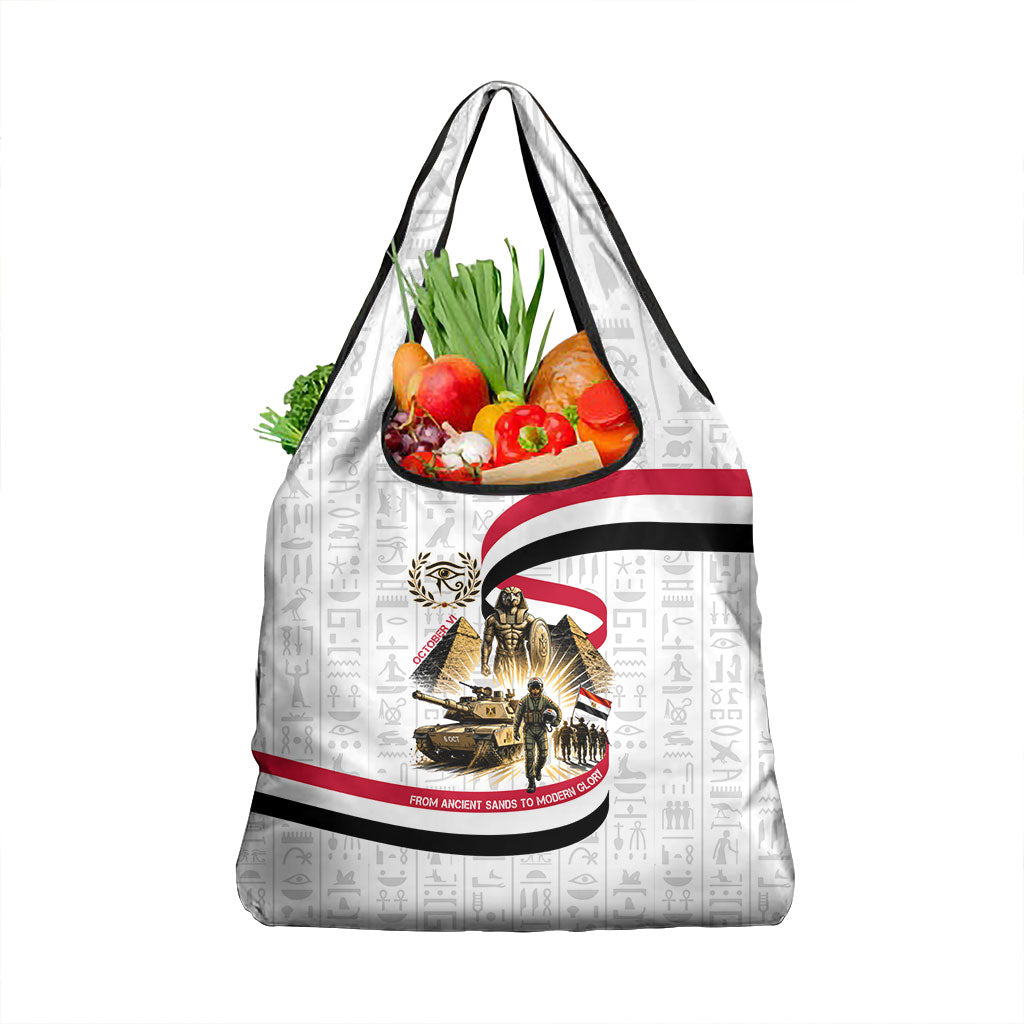 Egyptian Armed Forces Grocery Bag Military Pharaoh Pyramids Egyptian Hieroglyphs