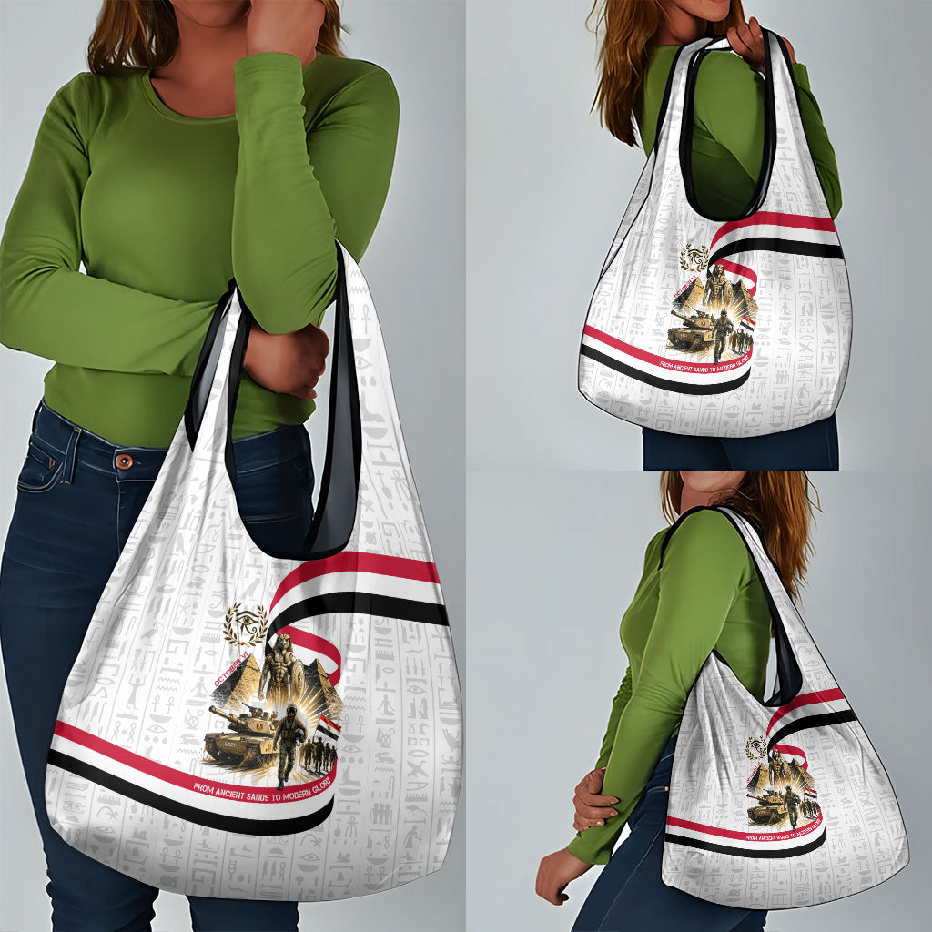 Egyptian Armed Forces Grocery Bag Military Pharaoh Pyramids Egyptian Hieroglyphs
