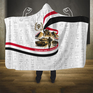 Egyptian Armed Forces Hooded Blanket Military Pharaoh Pyramids Egyptian Hieroglyphs