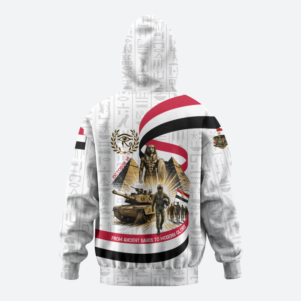 Egyptian Armed Forces Hoodie Military Pharaoh Pyramids Egyptian Hieroglyphs