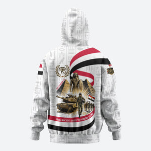 Egyptian Armed Forces Hoodie Military Pharaoh Pyramids Egyptian Hieroglyphs