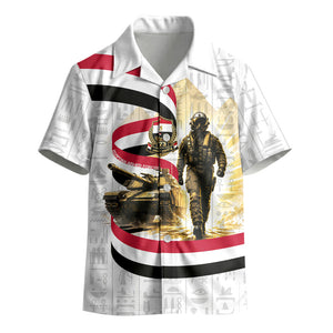 Egyptian Armed Forces Kid Hawaiian Shirt Military Pharaoh Pyramids Egyptian Hieroglyphs